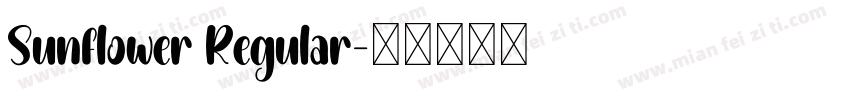 Sunflower Regular字体转换